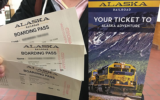 アラスカ鉄道チケット