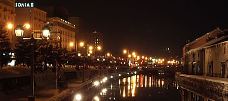 小樽運河夜景